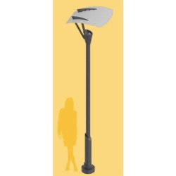 WS5 Modern Lantern - Art Metal - Mât d'éclairage public