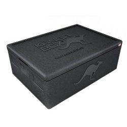 Boîte isotherme KANGABOX Expert GN 1/1 Noir - robuste et légère pour transport alimentaire HACCP
