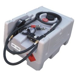 Cuve station de ravitaillement gasoil 125L - 12V - autonome - pompe auto-amorçante 40L/min