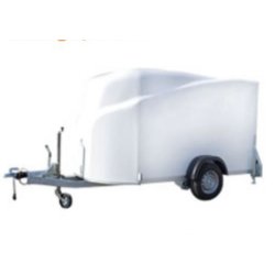 Remorques fourgons polyester profilés - mil remorque - 1300 kg