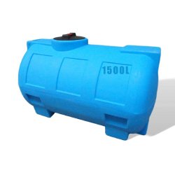 Réservoir eau de pluie PE type CHO 1500L bleu - Polyéthylène, non enterrable