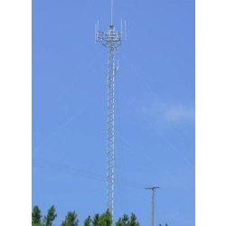 Tour de télécommunication d'acier au mât haubané fil