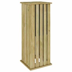 Helloshop26 - Caisson de plantation durable jardin 33 x 33 x 85 cm en pinède imprégnée marron 02_0058974 - marron Bois massif 3000240876899