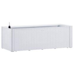 Helloshop26 - Jardinière lit surélevé plantes fleurs jardin et système d'arrosage 100 x 43 x 33 cm blanc 02_0001202 - blanc 3000075691537