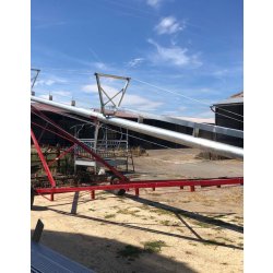 Vis à grain sur chariot pour le chargement des silos à grain - Jusqu'à 35m de long - Débit de 50 à 200t/h