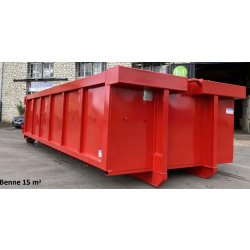Benne amovible TANKER - Volume de 8 à 15 m³ - Acier S235 - Fabrication NF R 17-108