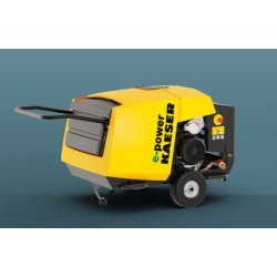 Compresseur mobile électrique KAESER Mobilair e-power pour le BTP - Débit jusqu'à 24,7 m³/min et pression jusqu'à 14 bar