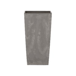Prosperplast - Pot URBI SQUARE BETON EFFECT 4 L, avec réservoir - 14x14x26,5 cm, coloris Marengo - gris plastique polypropylène ZA4215