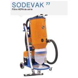 Aspirateur industriel poussières ponceuses - Sodevak 77 - 3 moteurs indépendants avec auto-nettoyage
