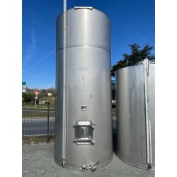 Cuve Lejeune 92 hl d'occasion - fond plat Ø1600 - hauteur 4000 - trappe Bellot DN 500