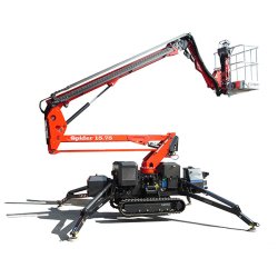 Nacelle araignée sur chenille robuste et fiable - Spider 15.75 - Hauteur de travail 15m - Portée 7.4m - Diesel ou hybride