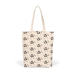 Sac shopping à motif - Réf: KI7202 - 100% coton recyclé - Marque Kimood