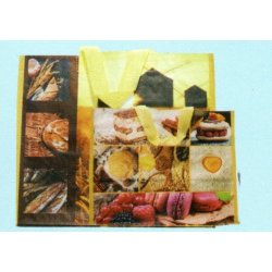 100 Sacs pour sortie de caisses réutilisables en PP tissé 150gr/m2, personnalisables - SSCPPTBC-EV03/3PGT