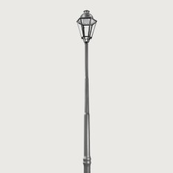 Mât d'éclairage public Alu'Style - hauteur 2,2 à 5 m - en aluminium galvanisé et thermolaqué