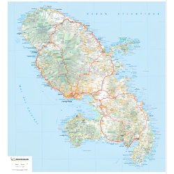Carte de la martinique michelin