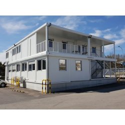 Conteneur terrasse 20' avec garde-corps, avec ou sans toit - Containex