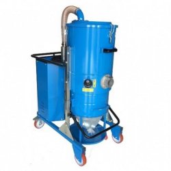 Aspirateur industriel TS750 LP - turbine en fonte, 5,5kW, débit 600m3/h, système Longopac