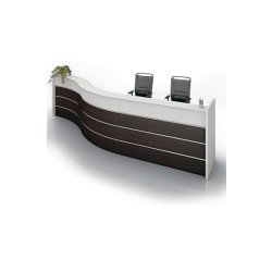Banques d'accueil Play Tecnoarredo - design en vague