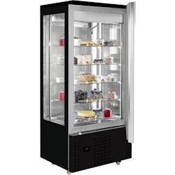 CombiSteel Présentoir à pâtisserie | 400L | Noir | +14°C/+16°C | 6 étagères | 800x660x1870(h)mm. - noir CC2724