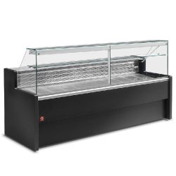 Vitrine presentation profondeur 800 positif à vitre droite 90° avec... - RO10/B5-R2