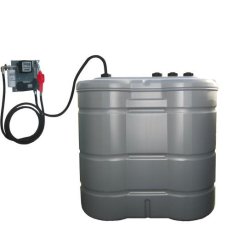 Cuve à fioul 1500L DISTRIFIOUL COMPACT 1500FLW - Pompe 56L/min - Station murale - Double paroi