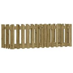 Helloshop26 - Jardinière bac lit surélevé plantes fleurs terrasse jardin de jardin design de clôture bois de pin imprégné marron 02_0039816 - ma