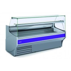 Vitrine horizontale positive avec réserve réfrigération semi-ventilée L.1025mm P.940mm Vitre droite relevable Docriluc