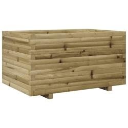 Helloshop26 - Jardinière bac lit surélevé plantes fleurs terrasse jardin 90 x 60 x 49,5 cm bois de pin imprégné marron 02_0038023 - marron Bois m