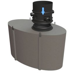 Cuve béton  10000 litres   rehausse   couvercle