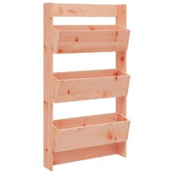 Helloshop26 - Jardinière murale en bois de douglas massif 60 x 18,5 x 110 cm design vertical ergonomique jardin moderne 02_0048494 - vert Bois massif