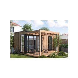 Studio de jardin - Boximby 22 m² - Bois Douglas français PEFC, double exposition traversante, habitable toute l'année
