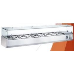 Vitrine réfrigérée professionnelle VIT1/3 1500X - Inox 304 - 9 bacs - Grande capacité et sécurité