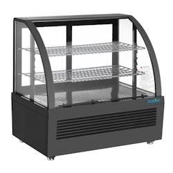 Equipementpro - Vitrine Réfrigérée de comptoir 100 Litres - Noire - CU636