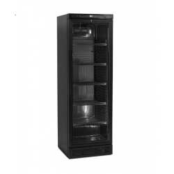 Vitrine réfrigérée noire EDRINK-38SE/Z6 - 347 l, 5 grilles réglables 490x360 mm, froid positif ventilé