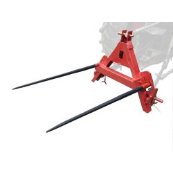 Fourche à balles 800 kg - Longueur utile 675 mm - Pour tracteur - Attelage 3 points Torros TABV0095