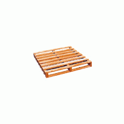 Palette en bois 2 entrées sur mesure avec planches et semelles - Groupe Lefebvre