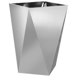 Helloshop26 - Bac à plantes design moderne extérieur 50 x 50 x 75 cm idéal jardin terrasse en acier galvanisé argent 02_0053044 02_0053044 - acier