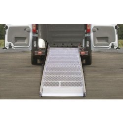Rampes de chargement WM-Light-Rete - Aluminium grillagé, anti-dérapant, capacité 300kg