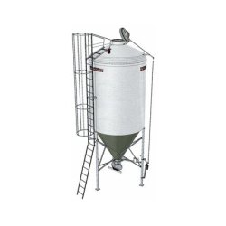 Silo d'aliment d'élevage à cône axial translucide - Capacité 9 et 22m3 - Ø2325 - Star