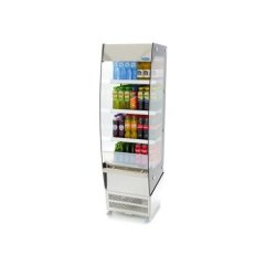 Vitrine réfrigérée à gâteaux - 220 L - 50 x 50 cm - ouvert | Maxima - 09400855 - gris inox 9400855