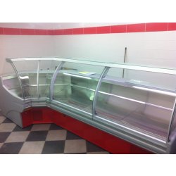 Vitrines réfrigérées - exposition marchés pour bouchers et fromagers, inox simple et double portes