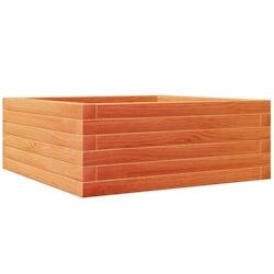 Helloshop26 - Jardinière bac lit surélevé plantes fleurs terrasse jardin cire 60 x 60 x 23 cm bois de pin massif marron 02_0038469 - marron Bois ma