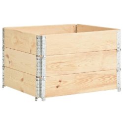 Helloshop26 - Jardinières surélevées 3 pièces 100 x 100 cm bois de pin solide 02_0000888 - métal 3000072231538