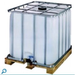 Cuves à eau en polyéthylène - 1000 litres - non alimentaire avec vanne fixe DN 50 et armature en acier galvanisé