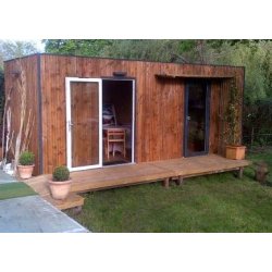 Studio de jardin en kit - KIT&A - 15m2 - Bois 100% français - Dimensions 6m x 2,5m