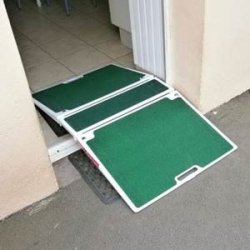 Rampes de seuil pliantes - hauteur réglable de 75 à 150 mm avec pieds indépendants