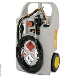 Caddy ravitailleur gasoil - 100 L - Pompe Centri SP30 12 V - Pistolet automatique - CEMO sans batterie lithium