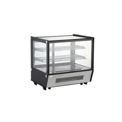 Vitrine de comptoir réfrigérée à poser - RTW-120L-5 - 120L, vitre droite, froid ventilé, fabriquée en Italie