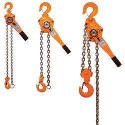 Palan à levier à chaîne 750 kg - Silverline 633809 - 1,5 m de levage, frein à main et chaîne en acier allié