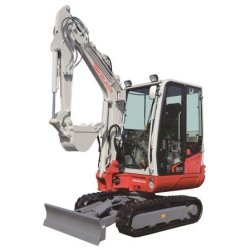 Mini pelle Takeuchi TB230 - 2.8t avec contrepoids adapté et grande stabilité